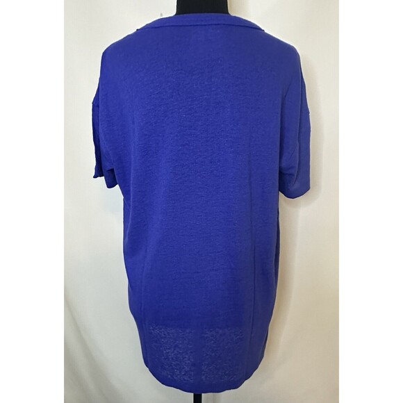 AERIE Making Waves Blue‎ Lightweight Crew Graphic T-Shirt Women's XS NWT - Picture 3 of 8